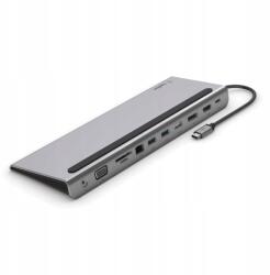Belkin Dokkoló állomás 11in1 Usb-c 5Gbps, Pd 100W, Hdmi, Dp 8K, Vga, olvasó (INC004btSGY)