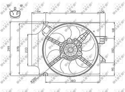 NRF ventilátor, motorhűtés NRF 47748 (47748)