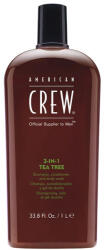 American Crew 3-In-1 teafaolajos sampon-balzsam-tusfürdő, 1 l - hajpatika