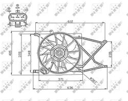 NRF ventilátor, motorhűtés NRF 47749 (47749)