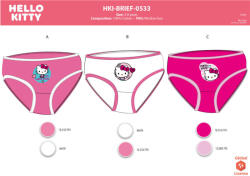 Sanrio Hello Kitty kislány bugyi - 3 darabos pamut bugyi - 110-116 (HKI0533_110-116)