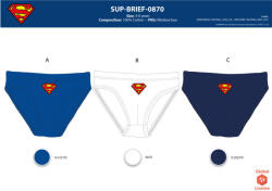 Warner Bros. Interactive Superman kisfiú alsó - 3 darabos pamut alsó - 122-128 (SUP0870_122-128)