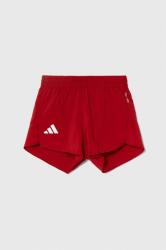 adidas gyerek rövidnadrág piros, nyomott mintás, állítható derekú - piros 140