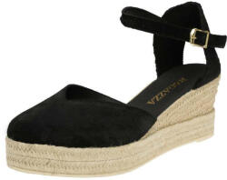 Ragazza Platforme dama în stil espadrile Negre 0706 (0706)