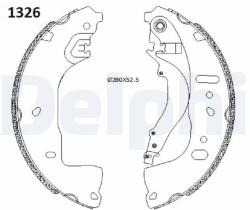 DELPHI Set saboti frana DELPHI LS2197