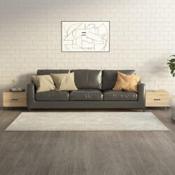 vidaXL 2 db sonoma tölgy színű dohányzóasztal fémlábakkal 50x50x40 cm (812733) - valora