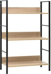 vidaXL 3 szintes tölgyszínű szerelt fa könyvespolc 60 x 27, 6 x 90, 5 cm (288219)