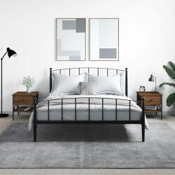 vidaXL 2 db barna tölgy színű szerelt fa éjjeliszekrény 40x42x45 cm (825962) - valora