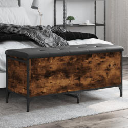 vidaXL füstös tölgy színű szerelt fa tárolópad 102 x 42 x 45 cm (835149) - valora