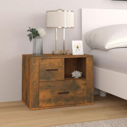 vidaXL füstös tölgy színű szerelt fa éjjeliszekrény 60 x 36 x 45 cm (816741) - valora