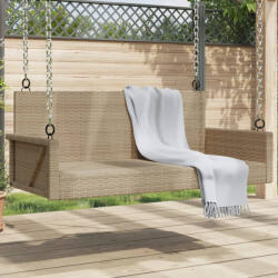 vidaXL bézs polyrattan hintapad 119 x 56 x 48 cm (365628) - valora