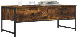 vidaXL füstös tölgy színű szerelt fa dohányzóasztal 101 x 49 x 39, 5 cm (837739) - valora