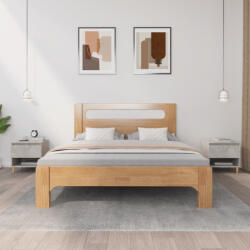 vidaXL 2 db betonszürke szerelt fa éjjeliszekrény 50x 46 x 50 cm (819541) - valora