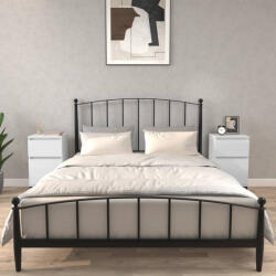 vidaXL 2 db magasfényű fehér éjjeliszekrény 40 x 35 x 70 cm (819713) - valora