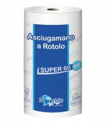 Paperdi Kéztörlõ 2 rétegű tekercses átmérõ: 14 cm 100% cellulóz 200 lap/60 m/tekercs SUPER 60 Paperdi_RI8M060 fehér (RI8M060)