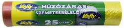 Kelly Szemeteszsák zárószalagos 25 liter 15 db/tekercs Kelly_sárga - tonerpiac