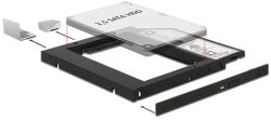 Delock Beépítő Keret (SATA 5.25"> 1 x 2.5" SATA HDD-hez, vékony kialakítású, legfeljebb 9, 5 mm) (62669) (62669)