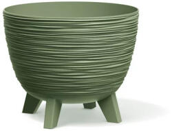 Prosperplast Furu Stand virágcserép, 24 cm - föld zöld (DFUR240-5615C)