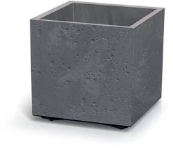Prosperplast Sierra Square Beton virágcserép, 40 cm - marengo (DSI400E-425U)