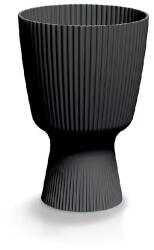 Prosperplast Milly Round Elegant virágcserép, 15 cm - szén (DMIG150-446U)