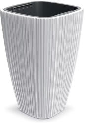 Prosperplast Oro High Square virágcserép, 30 cm - fehér (DHOS300-S449)