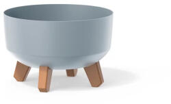 Prosperplast Gracia Low alacsony virágcserép, 24 cm - szürke (DGRL240L-443U)
