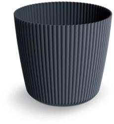 Prosperplast Milly Round virágcserép, 15 cm - antracit (DMI150-S433)
