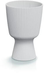 Prosperplast Milly Round Elegant virágcserép, 15 cm - fehér (DMIG150-S449)