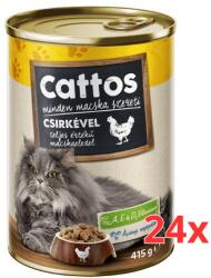 Cattos macskakonzerv csirkés 24x415 g