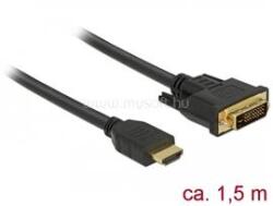 Delock HDMI - DVI 24+1 kétirányú kábel 1, 5 m (DL85653) (DL85653)