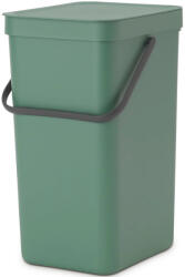 Brabantia Sort & Go szemetes felnyitható fedéllel, fogantyúval - platina zöld 16L (129827)