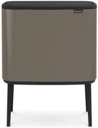 Brabantia Bo Touch Bin nyomófedeles szemetes lábakkal - platinaszürke 36L (315787)