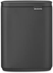 Brabantia Bo Waste Bin szemetes felnyitható fedéllel, fali/álló - Hat. szürke 7L (233722)