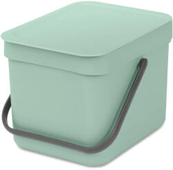 Brabantia Sort & Go szemetes felnyitható fedéllel, fogantyúval - jáde zöld 6L (211768)