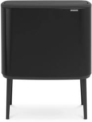 Brabantia Bo Touch Bin nyomófedeles szemetes lábakkal - matt fekete 36L (315824)