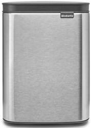 Brabantia Bo Waste Bin szemetes felnyitható fedéllel, fali/álló - rozsdamentes acél, selyem ujjlenyomatmentes 4L (222849)