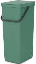 Brabantia Sort & Go szemetes felnyitható fedéllel, fogantyúval - platina zöld 40L (251023)