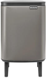 Brabantia Bo Waste Bin Hi szemetes felnyitható fedéllel, lábakkal - platinaszürke 7L (227202)