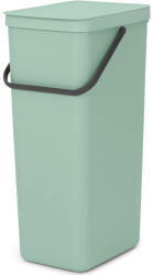 Brabantia Sort & Go szemetes felnyitható fedéllel, fogantyúval - jáde zöld 40L (212826)