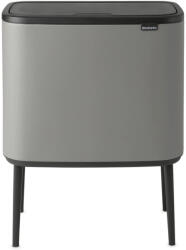 Brabantia Bo Touch Bin nyomófedeles szemetes lábakkal - betonszürke ásványi textúra 36L (127205)