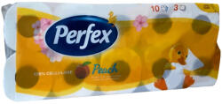 Perfex barack illatú WC papír - 3 rétegű, 10 tekercs