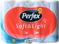 Perfex Soft&Light WC papír - 3 rétegű, 24 tekercs