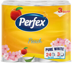 Perfex barack illatú WC papír - 3 rétegű, 24 tekercs