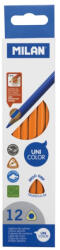 MILAN Set 12 creioane colorate unicolor Milan Portocaliu 0722313212 (0722313212)