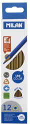 MILAN Set 12 creioane colorate unicolor Milan Maro 0722317012 (0722317012)