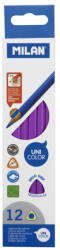MILAN Set 12 creioane colorate unicolor Milan Mov 0722314112 (0722314112)