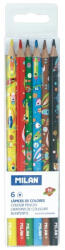 MILAN Creioane colorate Super Heroes MILAN 072331506SHP, 6 culori (072331506SHP)