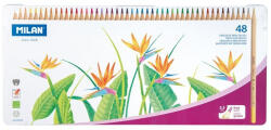 MILAN Creioane colorate in cutie metalica MILAN 726148, 48 culori (726148)