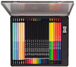Daco Set 24 creioane colorate in cutie metalica DACO CC424, 36 culori (CC424)
