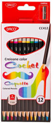 Daco Creioane colorate Cochet DACO CC412, 12 culori (CC412)